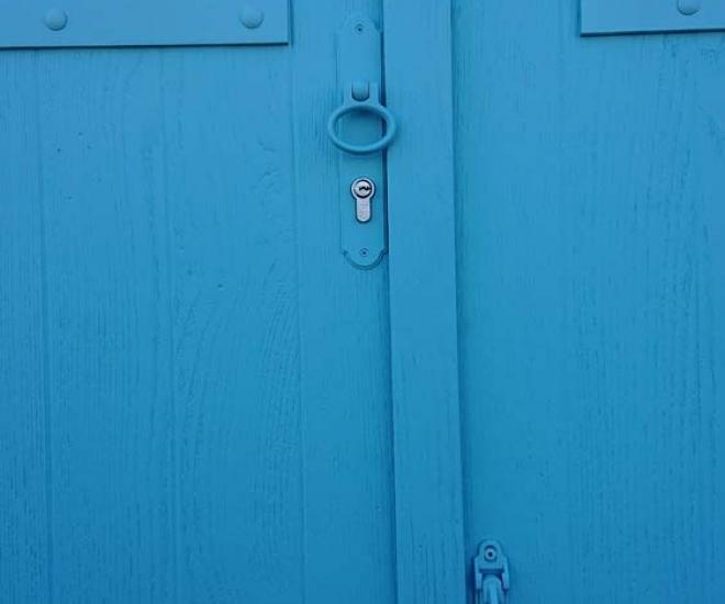 Porte Battante Turquoise
